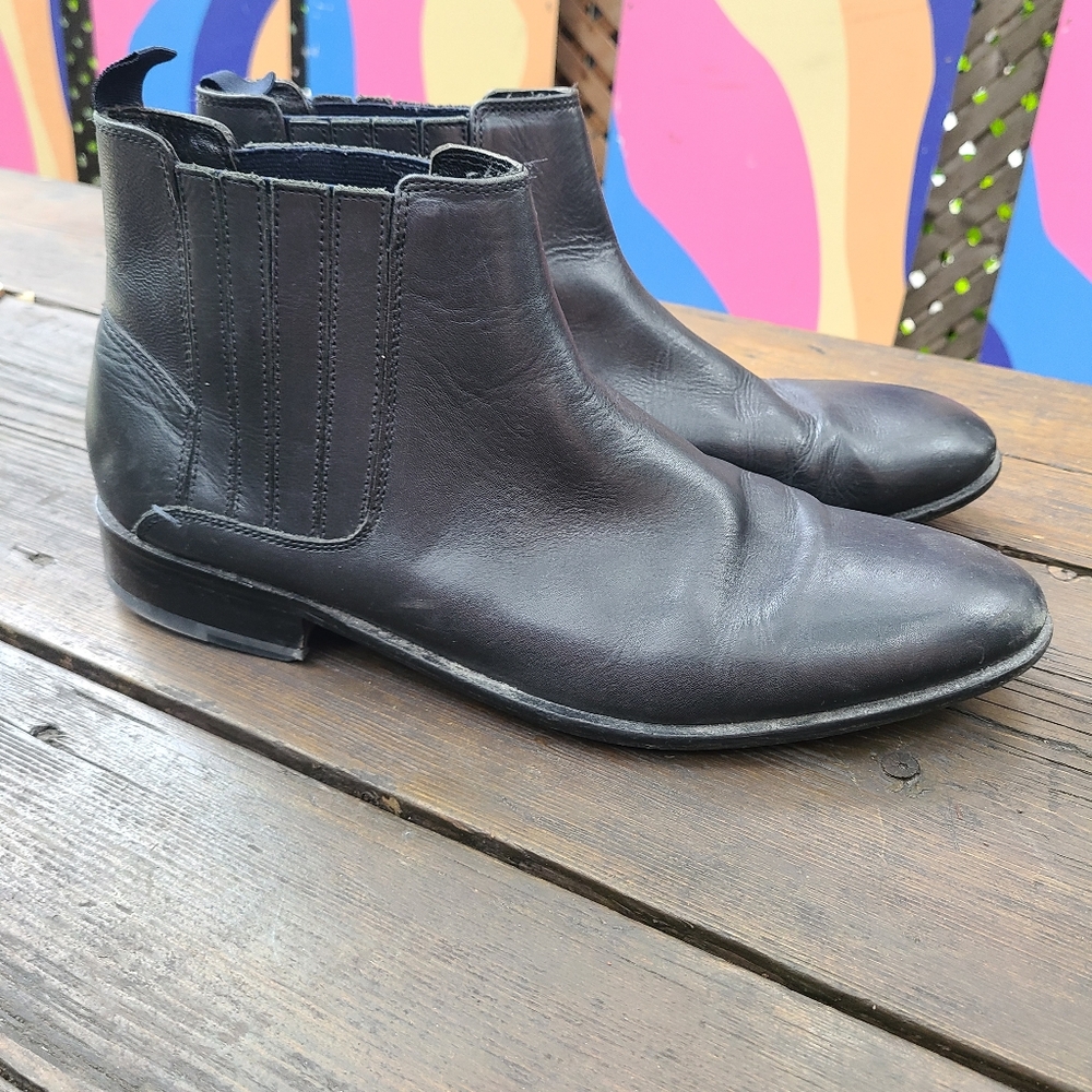 Ben Sherman US M 13 black Chelsea boots